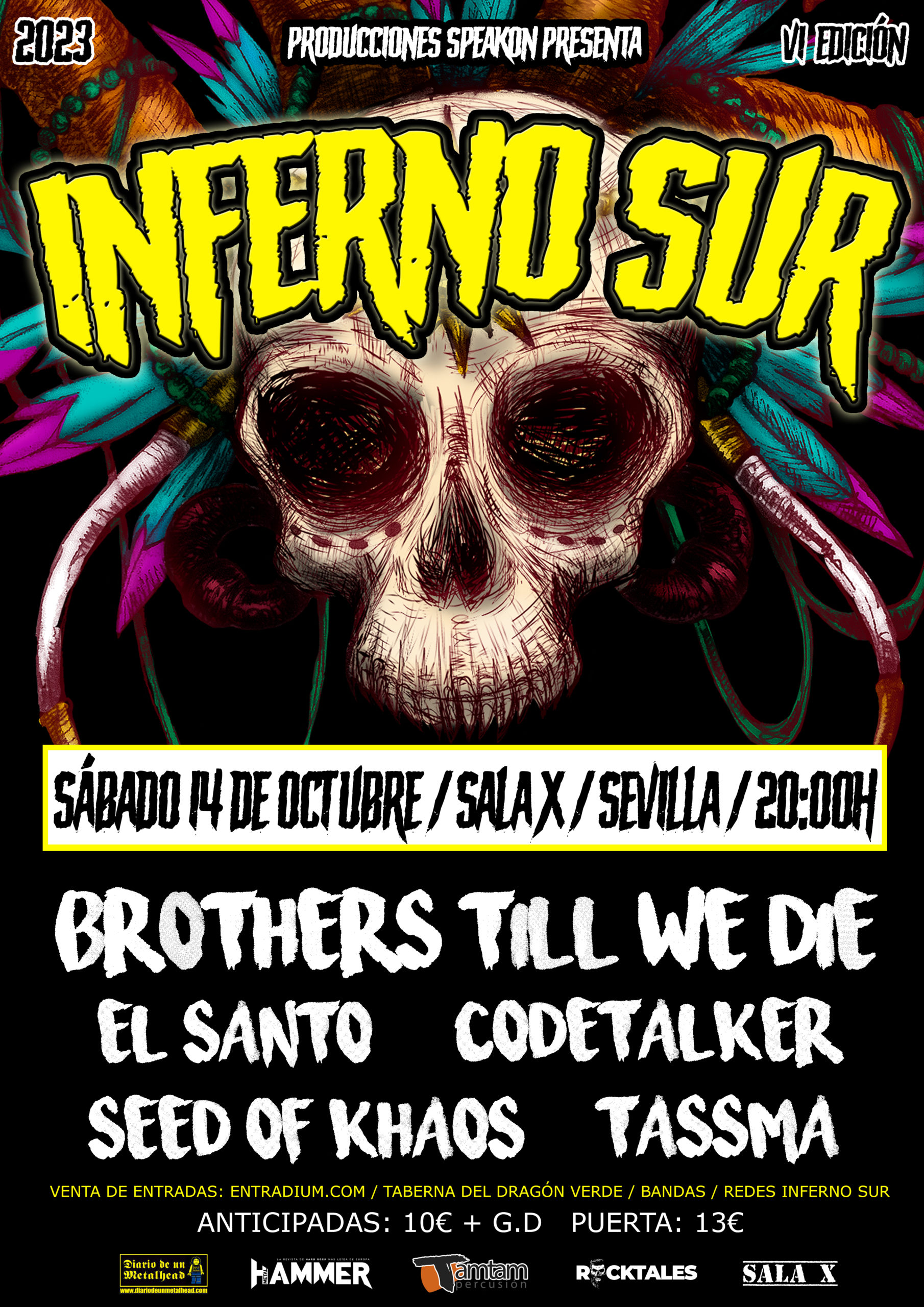 VI Inferno Sur Festival – 14 de octubre en Sevilla