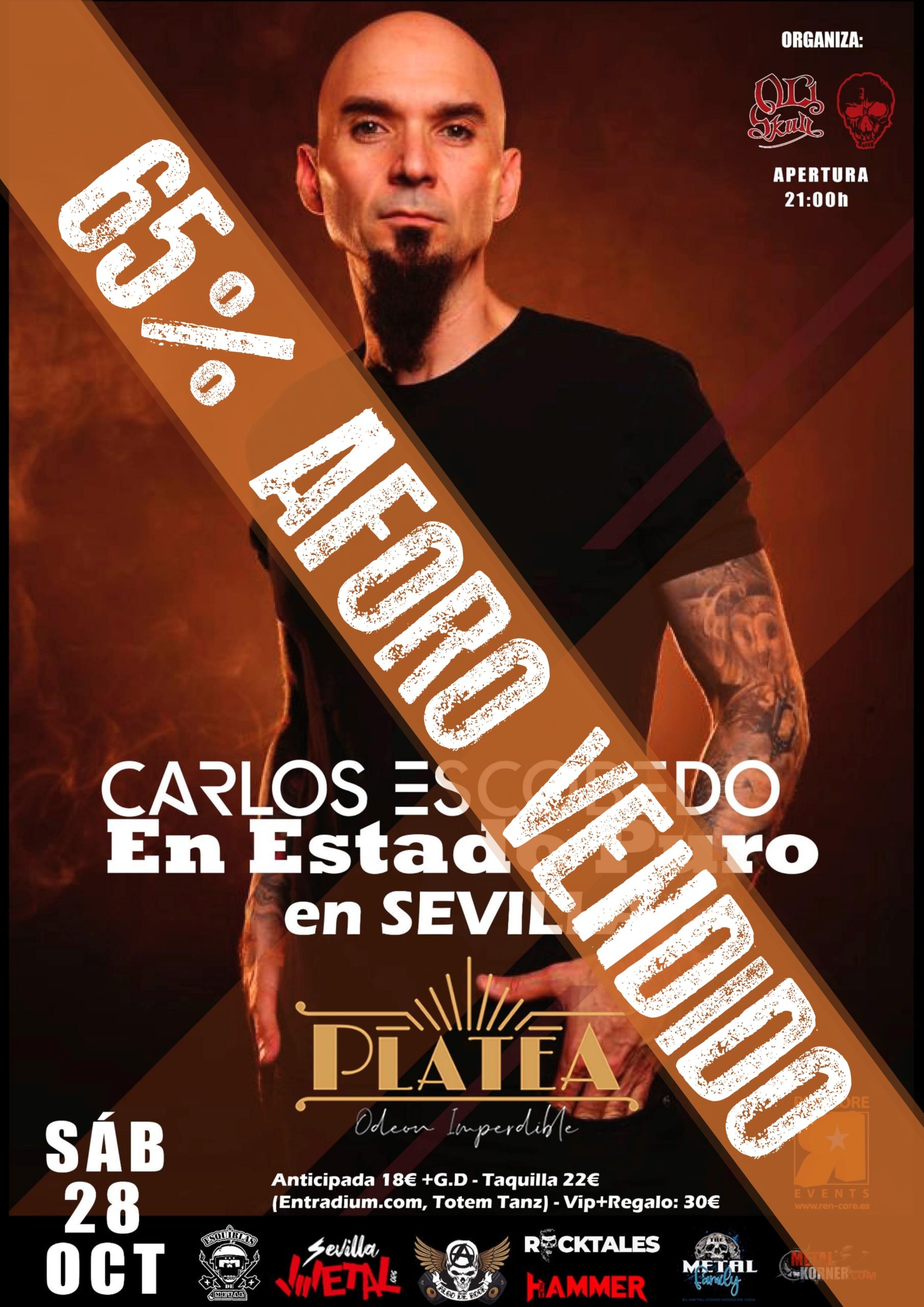 Carlos Escobedo ya ha vendido el 65% de las entradas de su concierto “En Estado Puro” de Sevilla