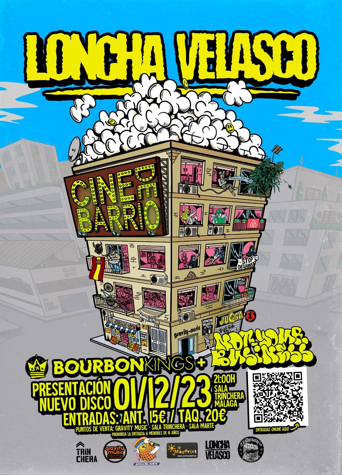 Loncha Velasco + Bourbon Kings – 1 de diciembre en Málaga